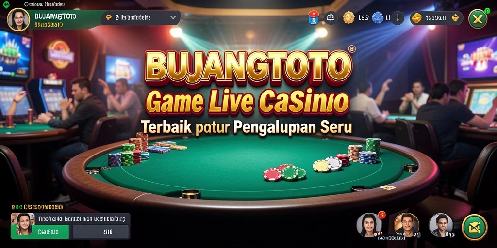 Tampilan permainan Live Casino yang mengesankan dan interaktif di BUJANGTOTO.