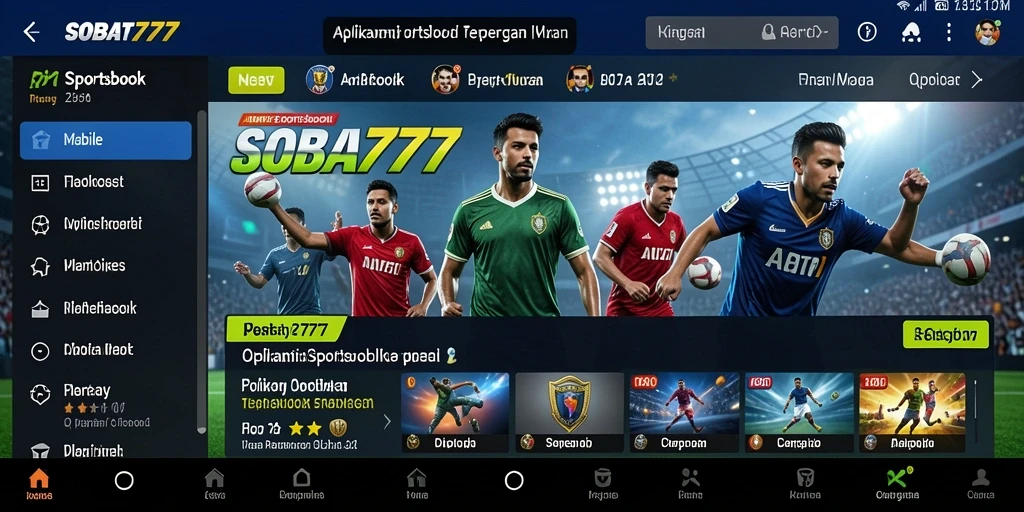 Screenshot utama SOBAT777 menampilkan pengalaman taruhan olahraga yang menegangkan.